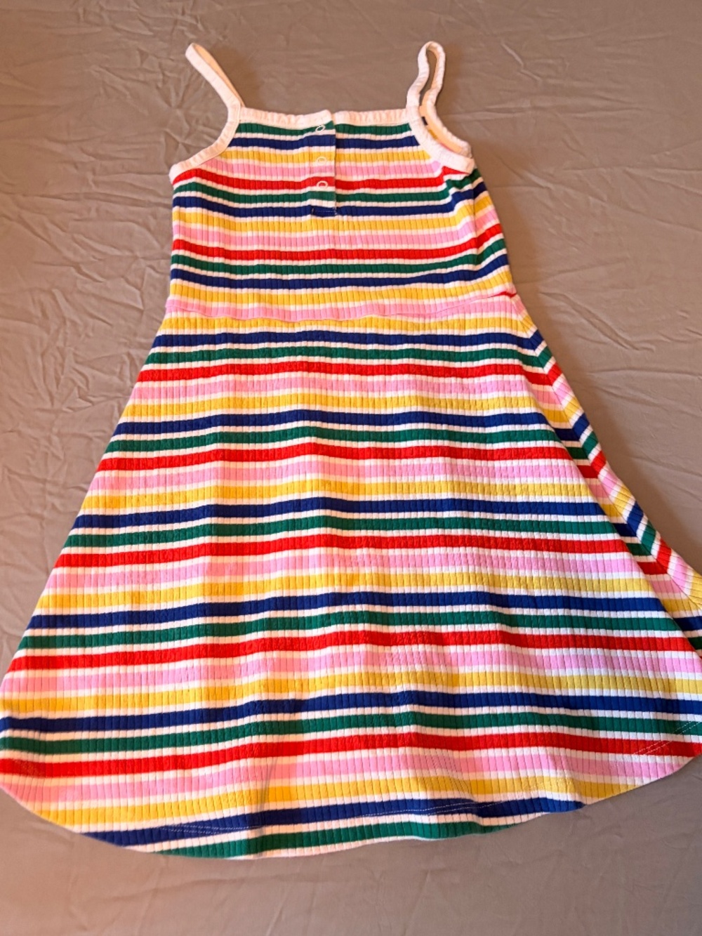 Hanna Andersson Striped Rainbow Dress sz. 130 aka 8